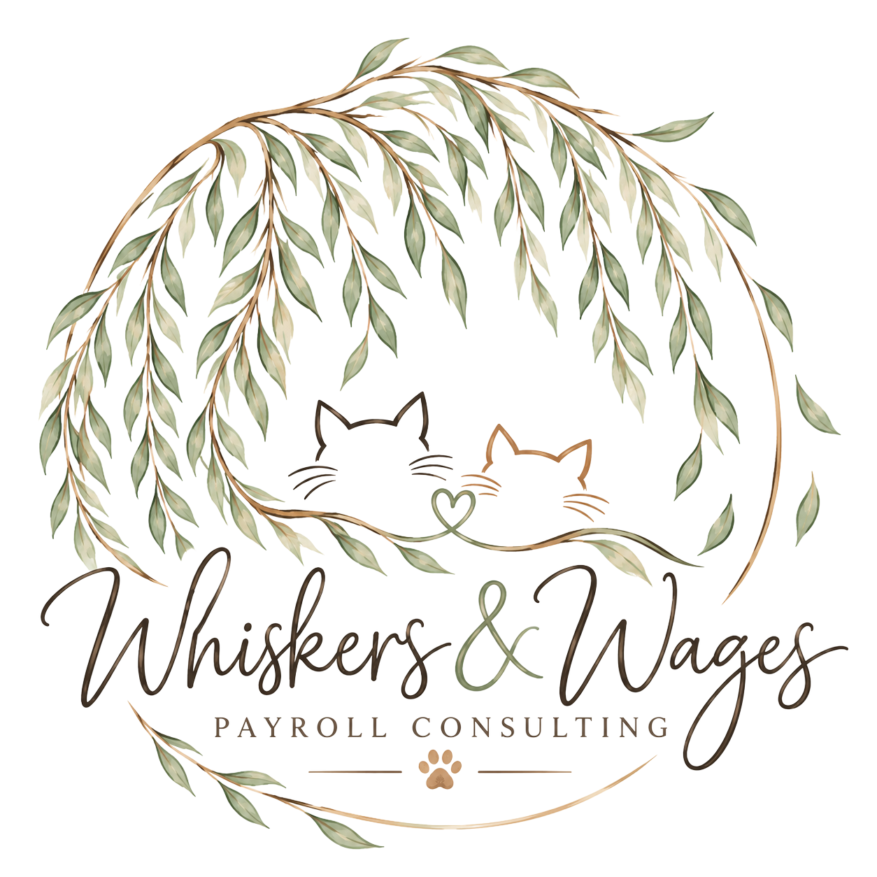 Whiskers & Wages Logo